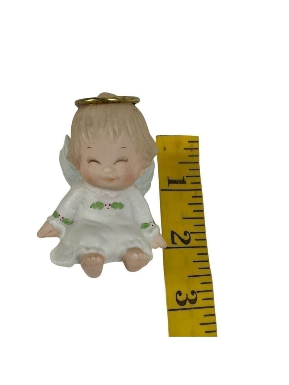 1987 Morehead Enesco Baby Angel Figurine Christmas Decor Vintage approximate 2” - Picture 8 of 9